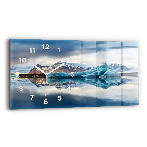 Horloge rectangulaire horizontale Lac Jokulsarlon Islande