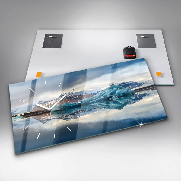 Horloge rectangulaire horizontale Lac Jokulsarlon Islande