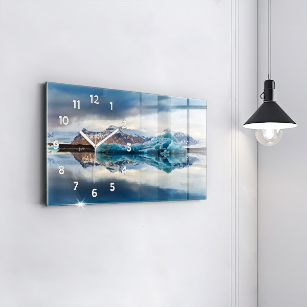 Horloge rectangulaire horizontale Lac Jokulsarlon Islande