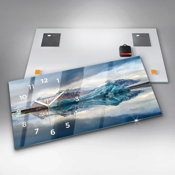Horloge rectangulaire horizontale Lac Jokulsarlon Islande