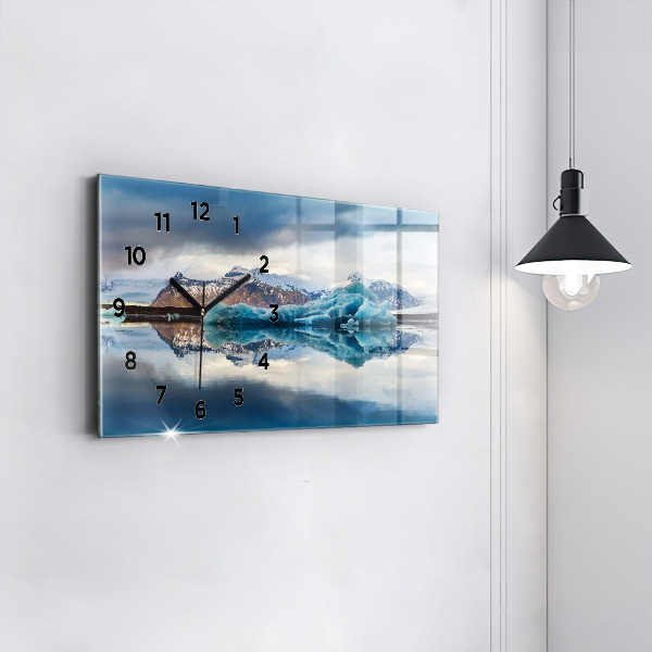 Horloge rectangulaire horizontale Lac Jokulsarlon Islande