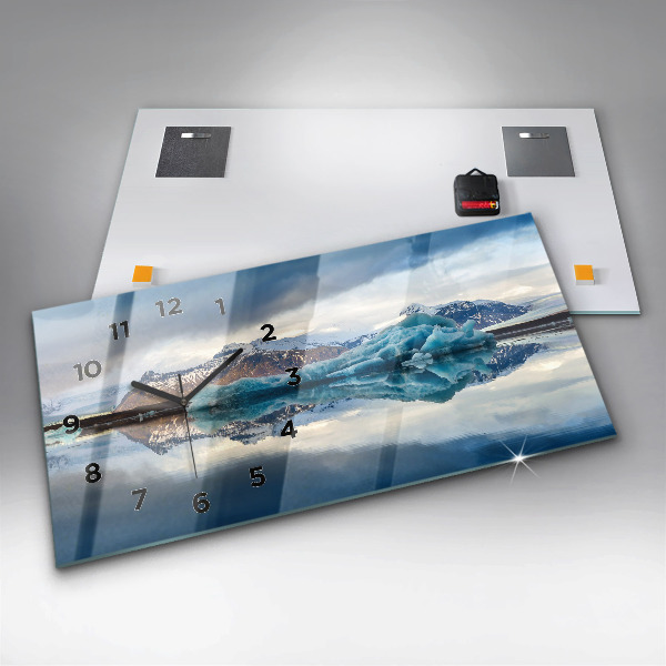 Horloge rectangulaire horizontale Lac Jokulsarlon Islande