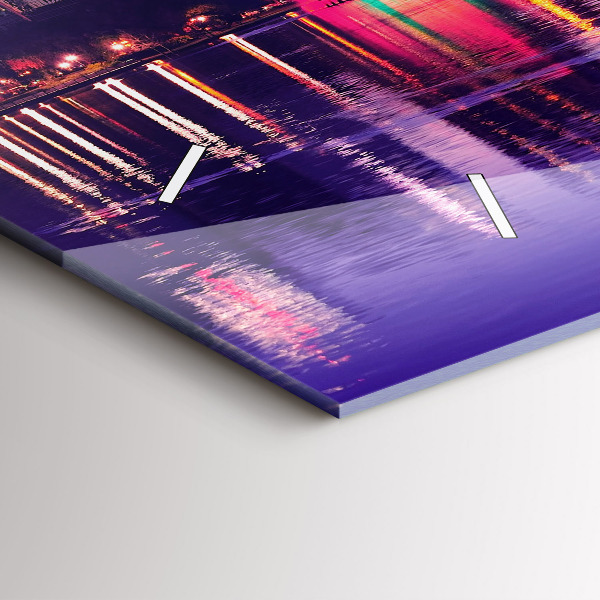 Horloge rectangulaire horizontale 'Horizon de la ville d''Orlando'