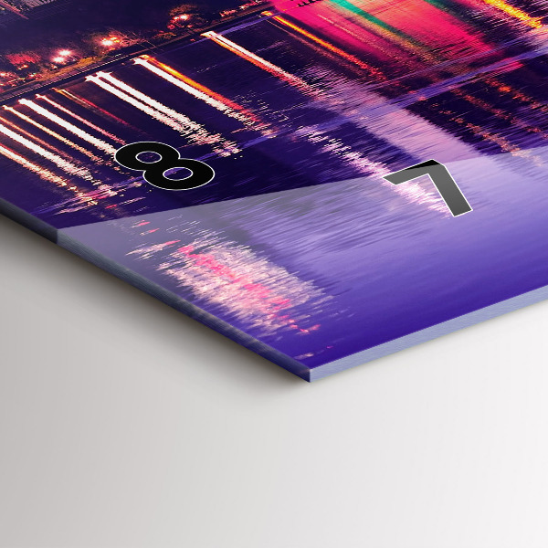 Horloge rectangulaire horizontale 'Horizon de la ville d''Orlando'