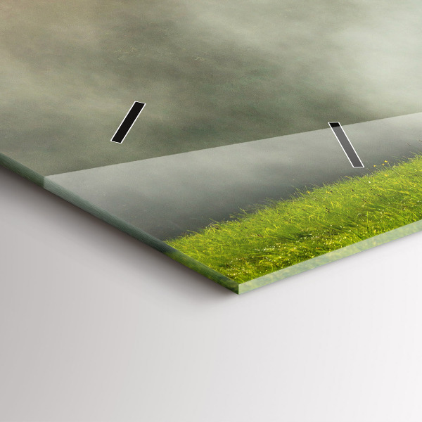 Horloge rectangulaire horizontale Paysage de montagne