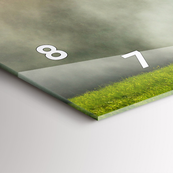 Horloge rectangulaire horizontale Paysage de montagne