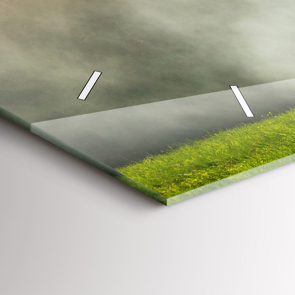 Horloge rectangulaire horizontale Paysage de montagne