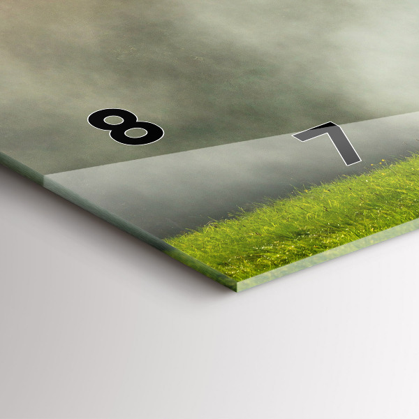 Horloge rectangulaire horizontale Paysage de montagne