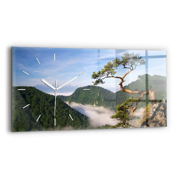 Horloge murale horizontale Pic de Sokolica dans les montagnes des Piénines