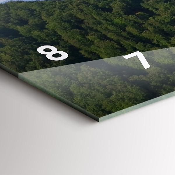 Horloge murale horizontale Pic de Sokolica dans les montagnes des Piénines