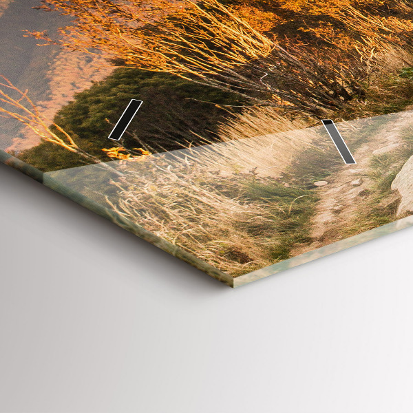 Horloge rectangulaire horizontale Les montagnes de Bieszczady