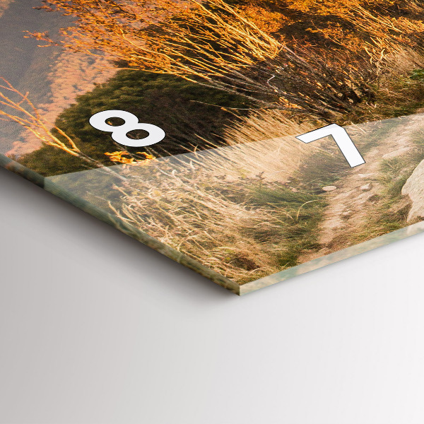 Horloge rectangulaire horizontale Les montagnes de Bieszczady