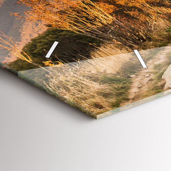 Horloge rectangulaire horizontale Les montagnes de Bieszczady