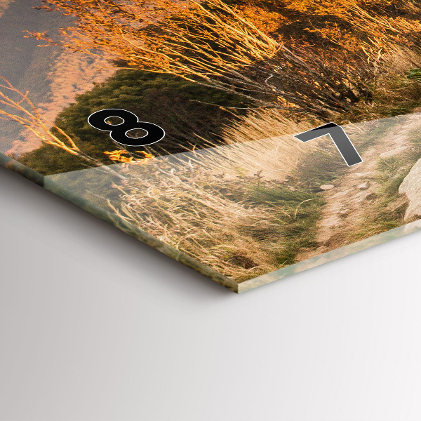 Horloge rectangulaire horizontale Les montagnes de Bieszczady