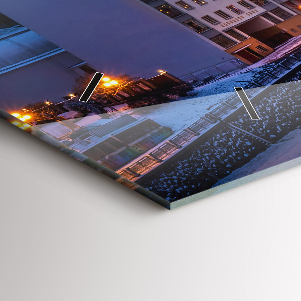 Horloge rectangulaire horizontale Panorama de la ville de Plzeň