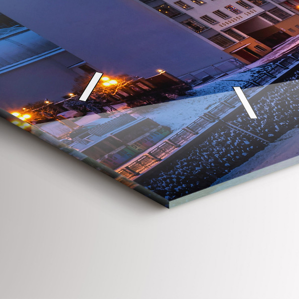 Horloge rectangulaire horizontale Panorama de la ville de Plzeň