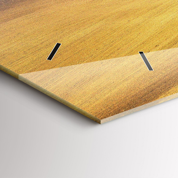 Horloge rectangulaire horizontale Paysage rural de Moravie