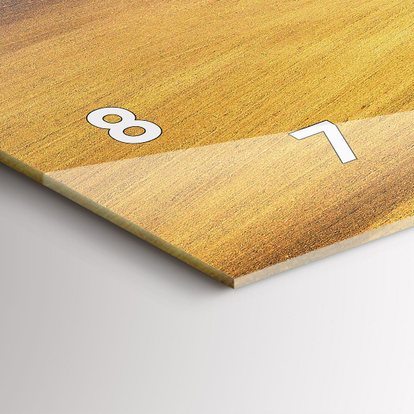 Horloge rectangulaire horizontale Paysage rural de Moravie