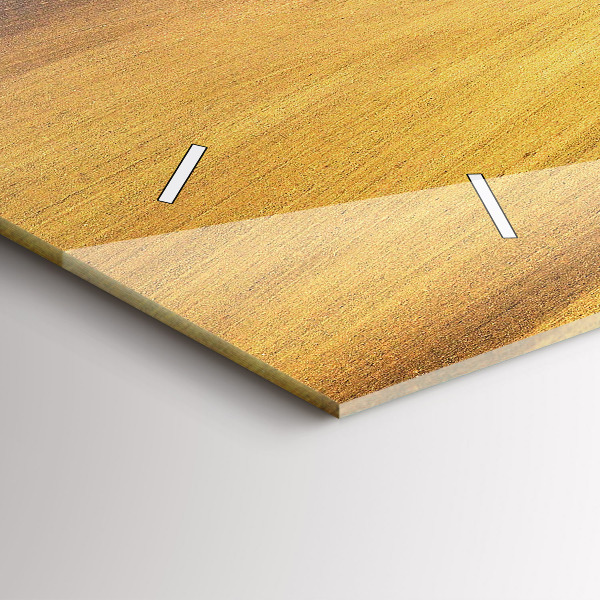 Horloge rectangulaire horizontale Paysage rural de Moravie