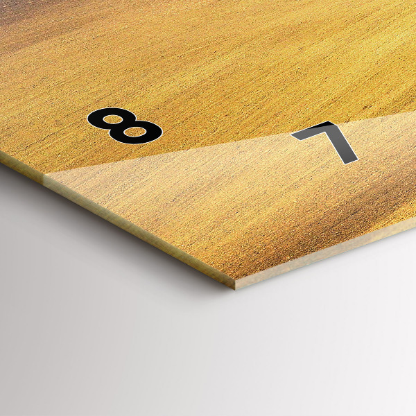 Horloge rectangulaire horizontale Paysage rural de Moravie