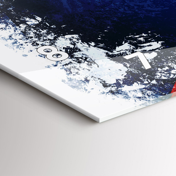 Horloge rectangulaire horizontale drapeau tchèque