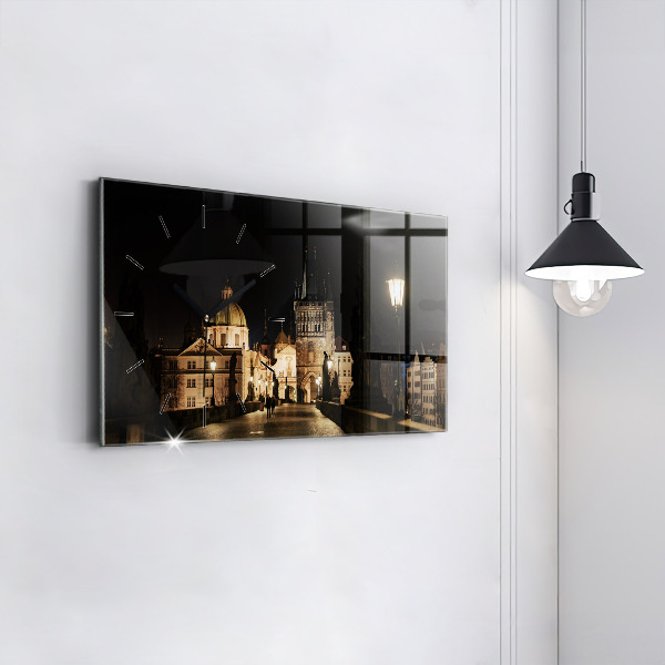 Horloge murale horizontale Pont Charles à Prague