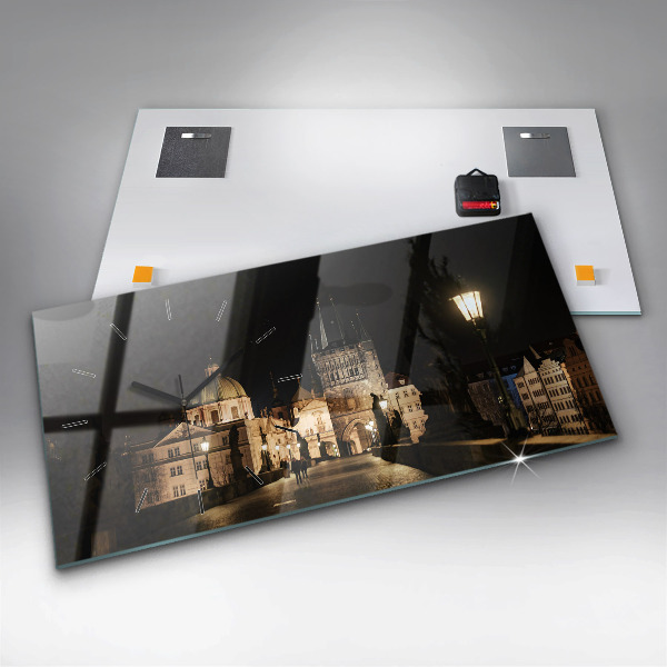 Horloge murale horizontale Pont Charles à Prague