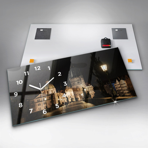 Horloge murale horizontale Pont Charles à Prague