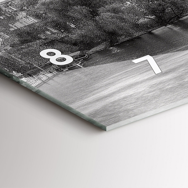 Horloge rectangulaire horizontale Vue du pont Charles à Prague