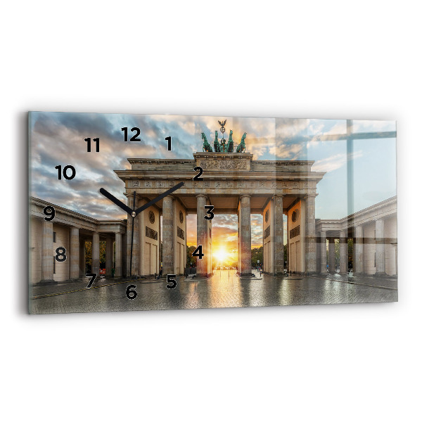 Horloge rectangulaire horizontale Porte de Brandebourg à Berlin