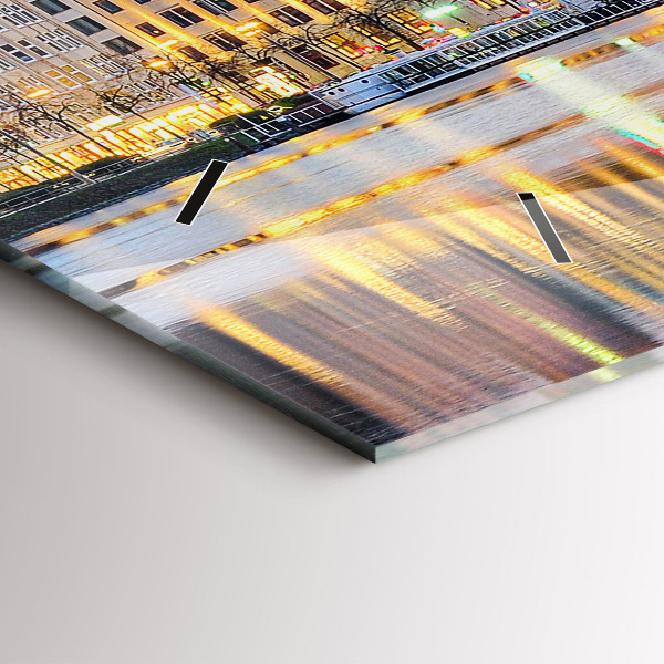 Horloge rectangulaire horizontale Alster à Hambourg