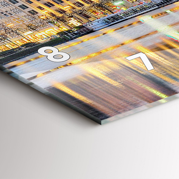 Horloge rectangulaire horizontale Alster à Hambourg