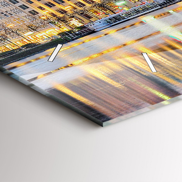 Horloge rectangulaire horizontale Alster à Hambourg