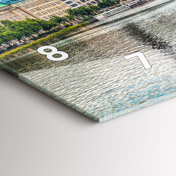 Horloge rectangulaire horizontale Binnenalster à Hambourg