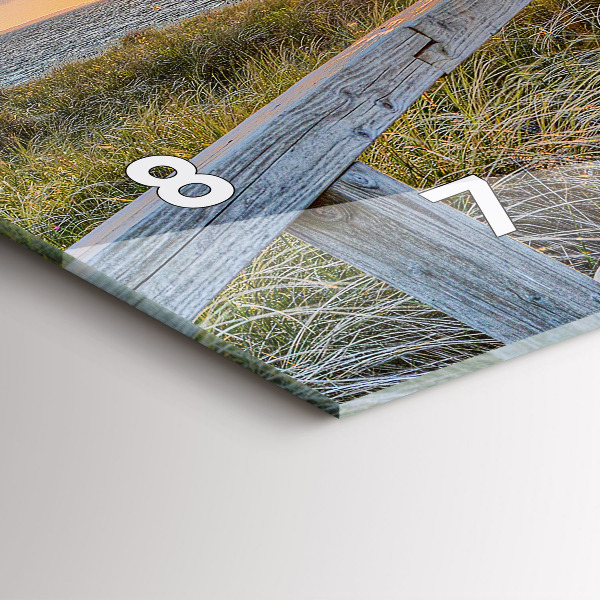 Horloge rectangulaire horizontale Vacances à la plage