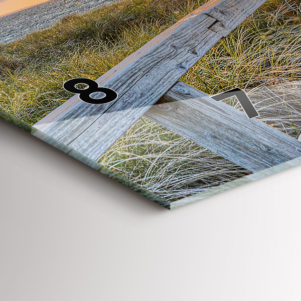 Horloge rectangulaire horizontale Vacances à la plage