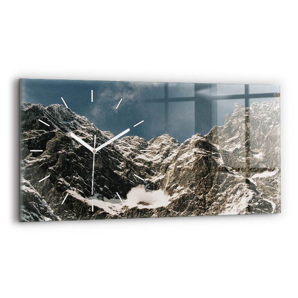 Horloge murale horizontale Montagnes Watzmann