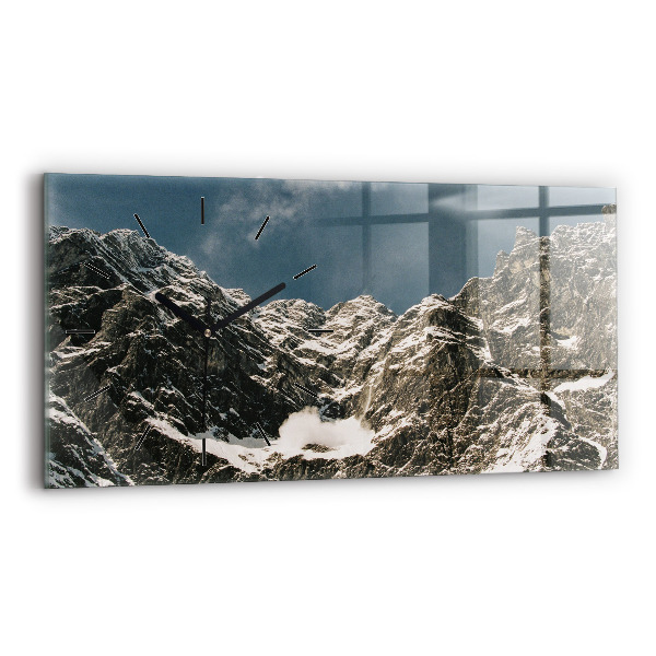 Horloge murale horizontale Montagnes Watzmann