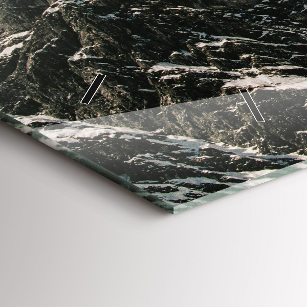 Horloge murale horizontale Montagnes Watzmann