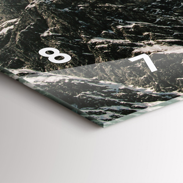 Horloge murale horizontale Montagnes Watzmann