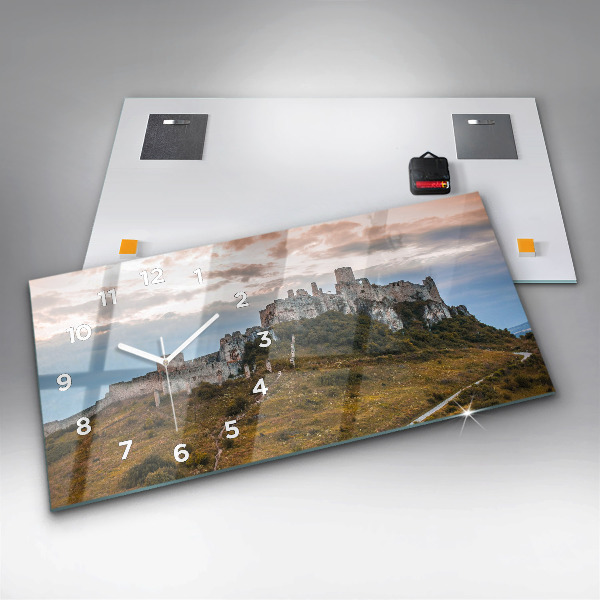 Horloge rectangulaire horizontale Château de Spiš en Slovaquie