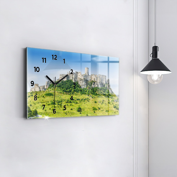 Horloge rectangulaire horizontale Château de Spiš en Slovaquie