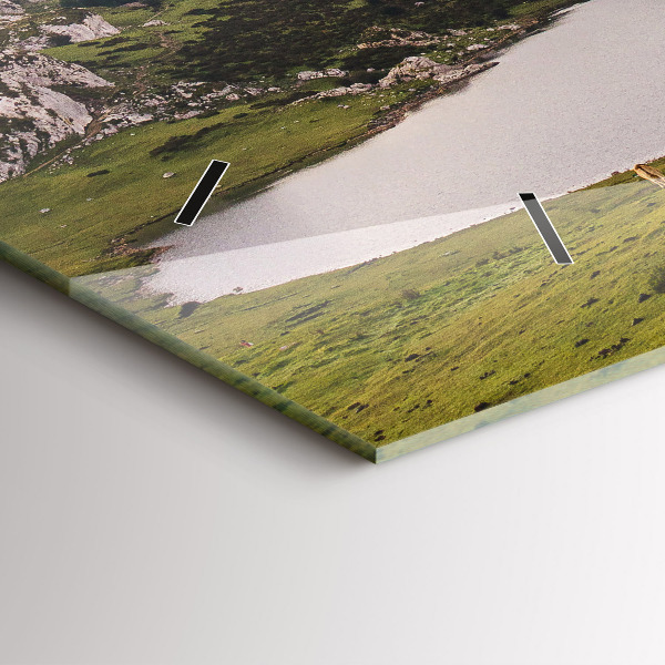 Horloge rectangulaire horizontale Lac et montagnes des Pyrénées