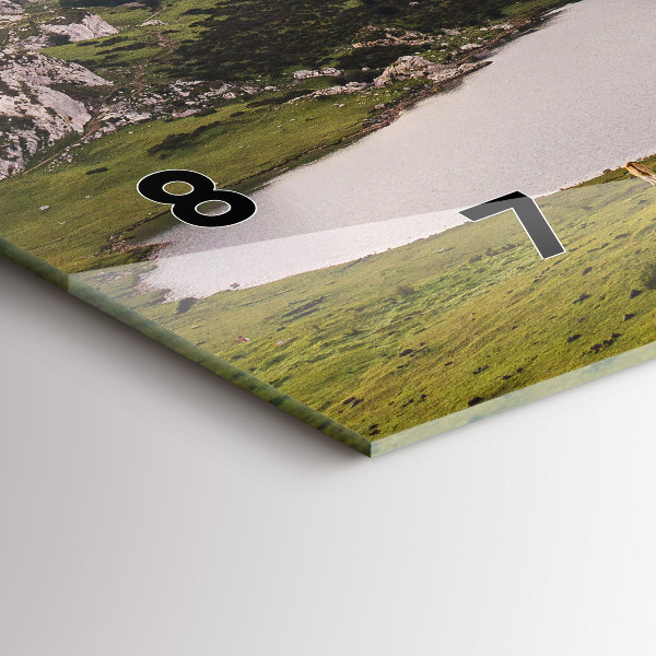 Horloge rectangulaire horizontale Lac et montagnes des Pyrénées