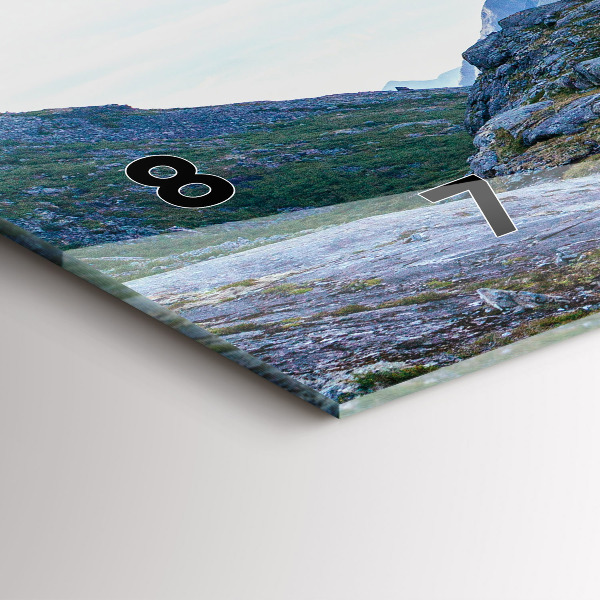 Horloge rectangulaire horizontale Paysage rocheux