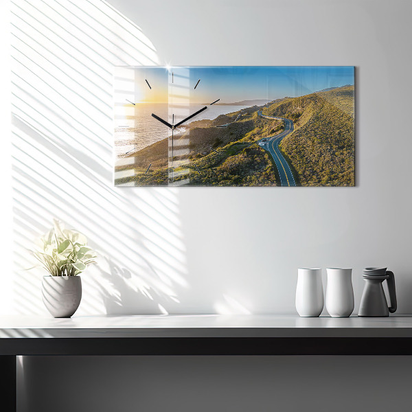 Horloge murale horizontale La route vers San Francisco