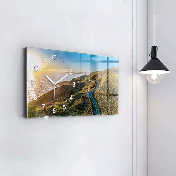 Horloge murale horizontale La route vers San Francisco