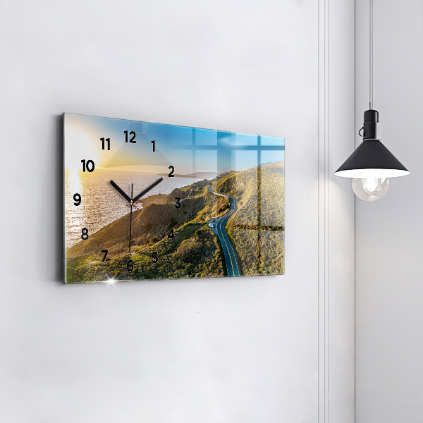 Horloge murale horizontale La route vers San Francisco
