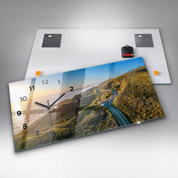 Horloge murale horizontale La route vers San Francisco