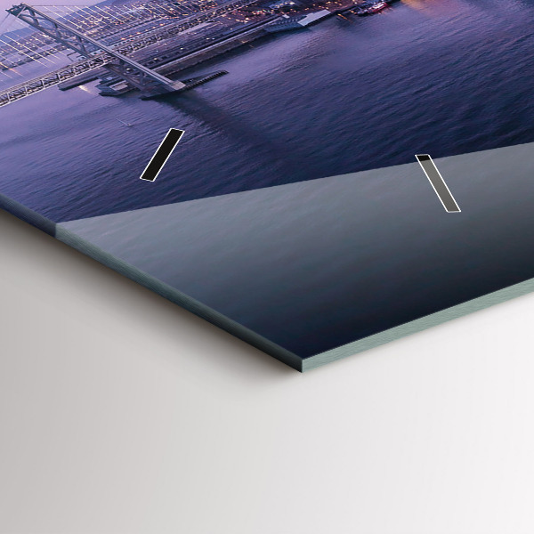 Horloge murale horizontale Vue de San Francisco